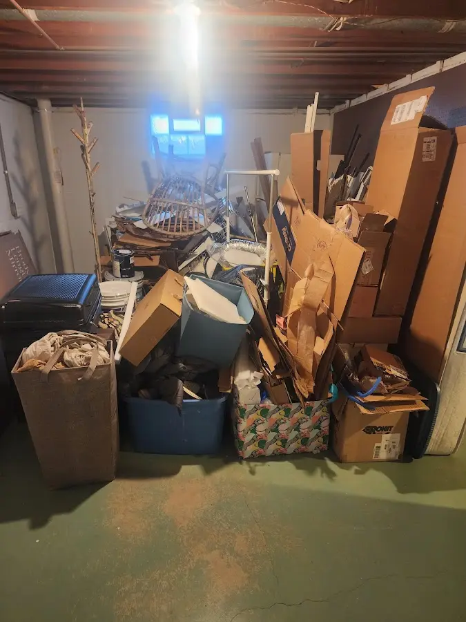 Roll-off dumpster container at job site for 8 Yard Dumpster Rental in Norco